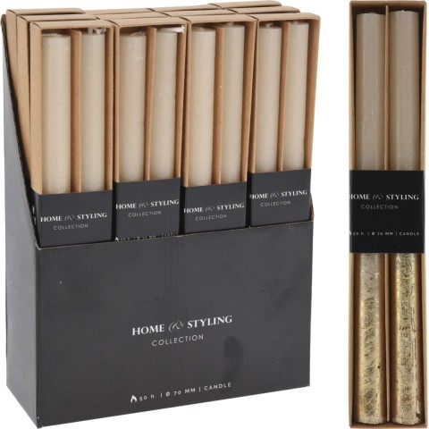 SET 2 CANDELE STELO D2 H25 CRE